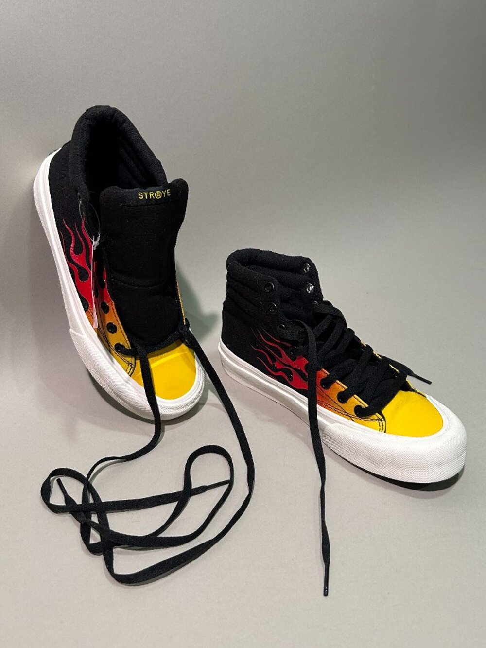 Straye "Global Penetration" collection high-top canvas sneaker
